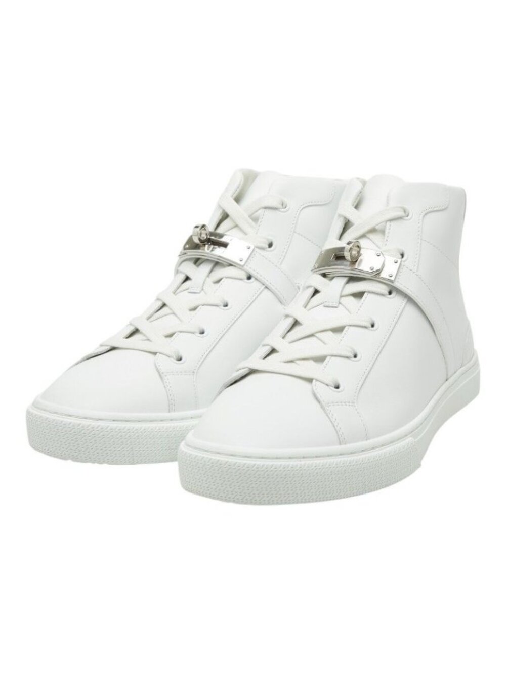 Hermes Kelly Daydream Sneakers High 41 White Leather